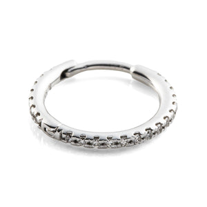 18K MANHATTAN Diamond Hoop Earring Large size