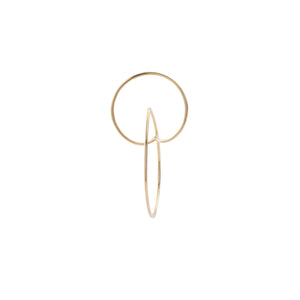 ALL ABOUT BASICS Double Hoop Floating Earring Small size