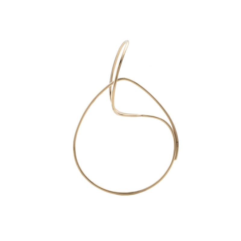 "All About Basics" Double Hoop Floating Earring M size