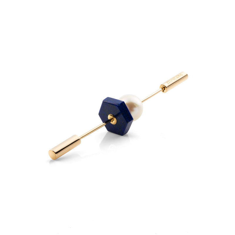 "Spear" Lapis Lazuli Earring