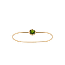 "Industria" Two Finger Ring Chrome Diopside