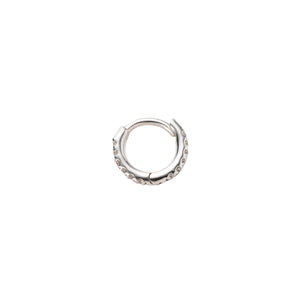 18K MANHATTAN Diamond Hoop Earring Extra Small size