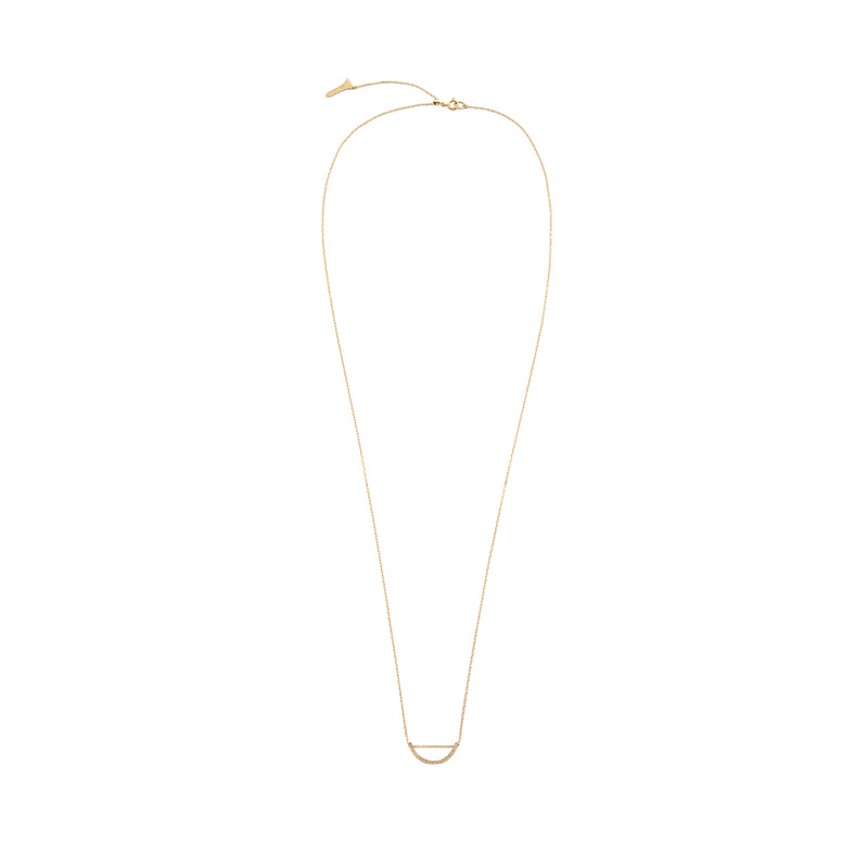 "Bow" Diamond Necklace M size