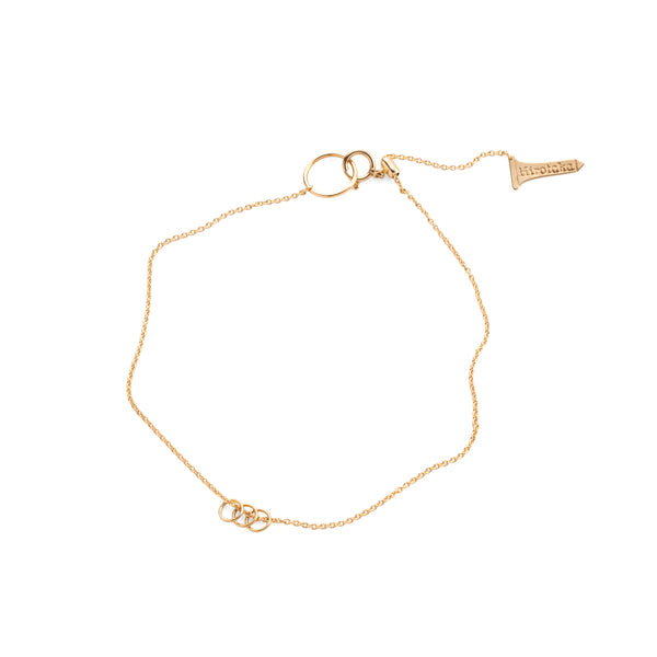 "All About Basics" 3 Circles Chain Anklet
