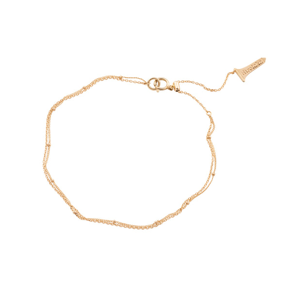"All About Basics" Double Chain Anklet