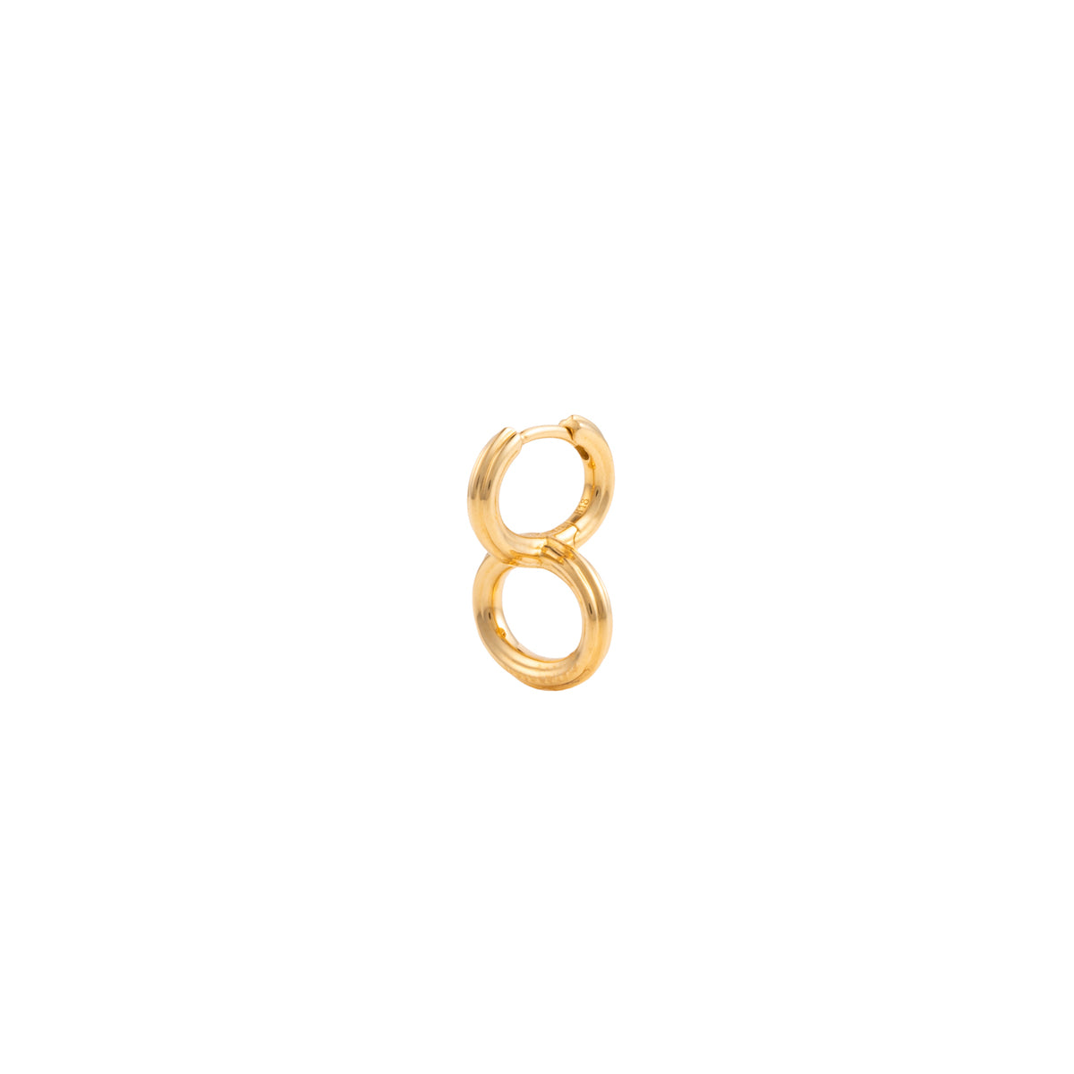 18K DUNE Oval Hoop Single Earring
