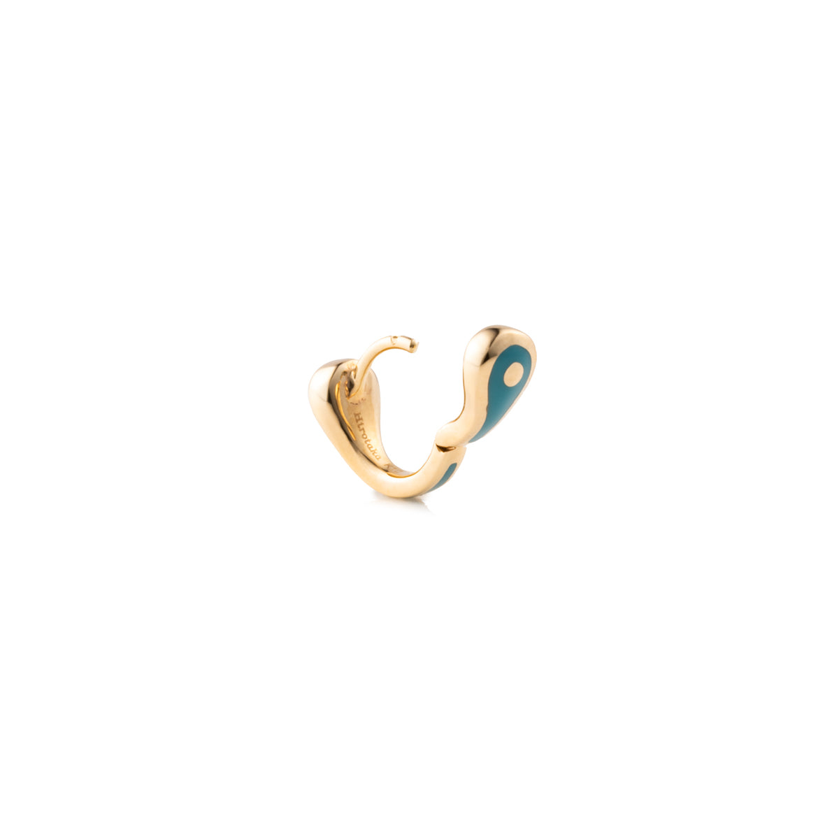 BIRD OF PARADISE Hoop Earring in Izmir Blue