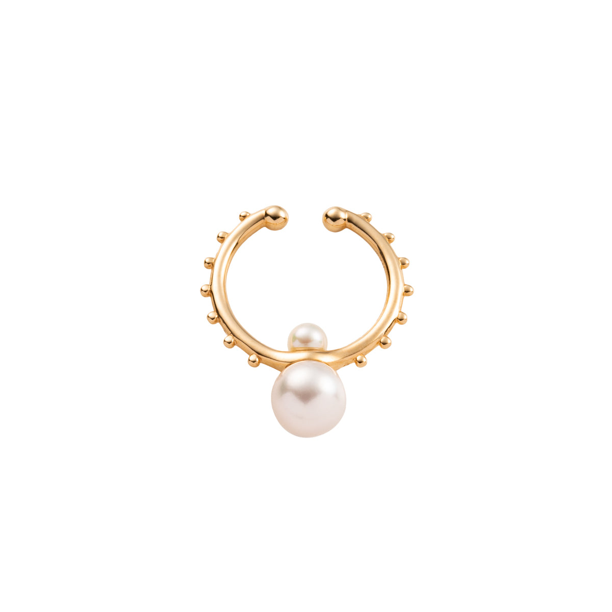 SEA ANEMONE Pearl Ear Cuff
