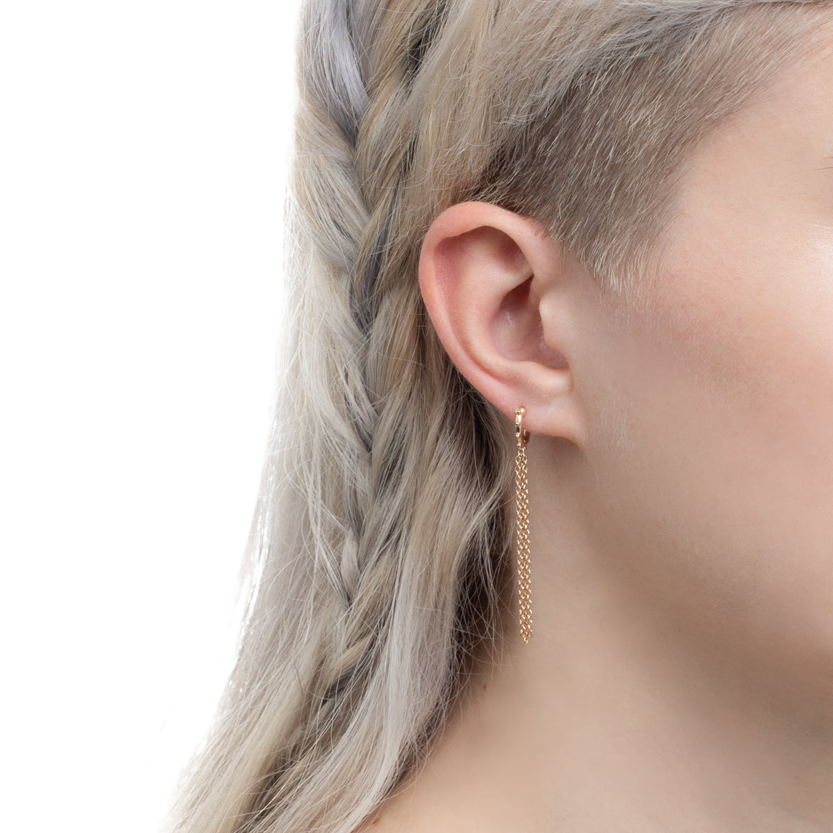 SEA ANEMONE Chain Hoop Earring