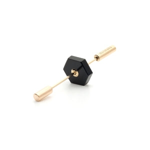 Short SPEAR Earring, Onyx